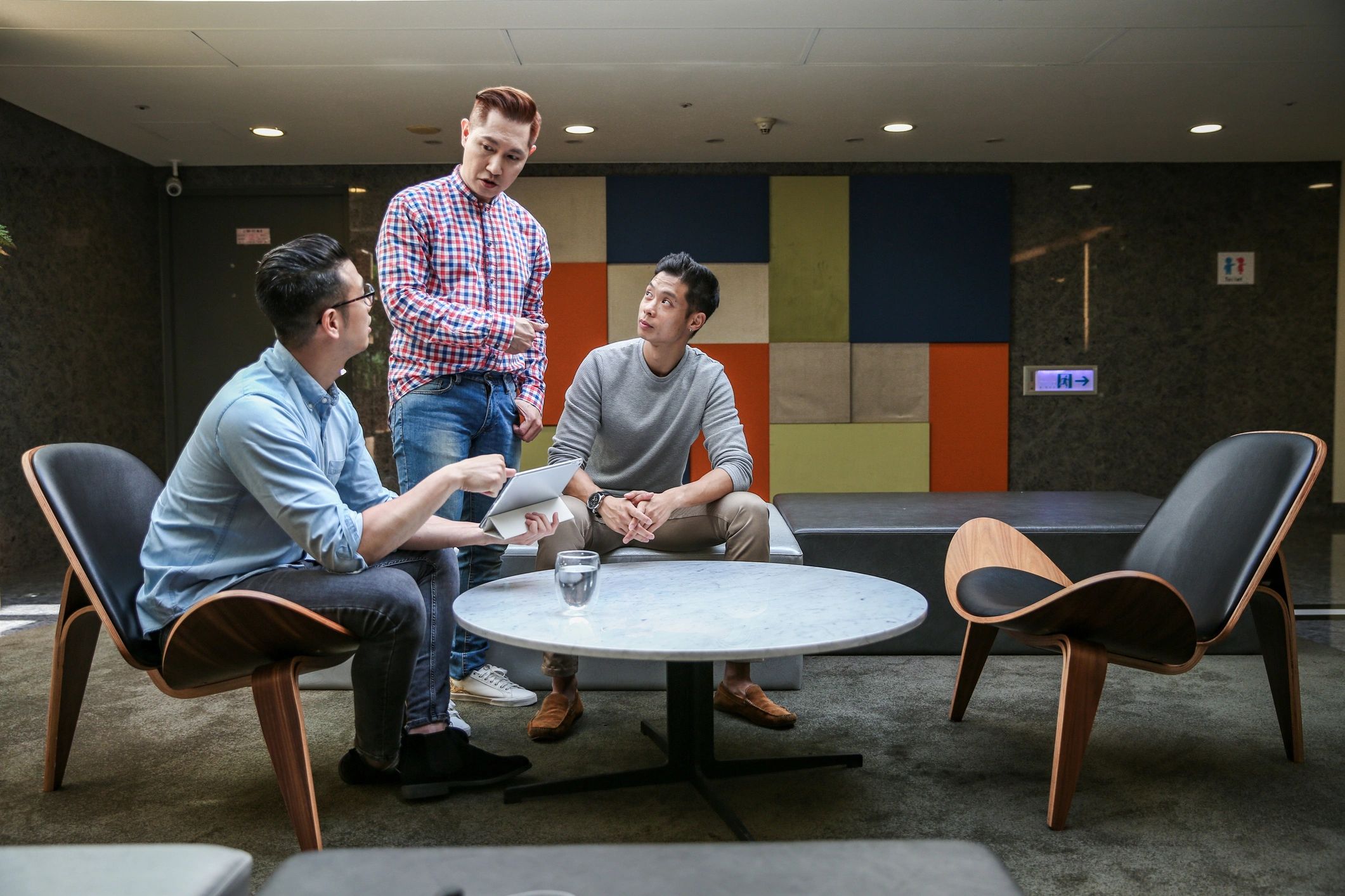 modern office renovation team